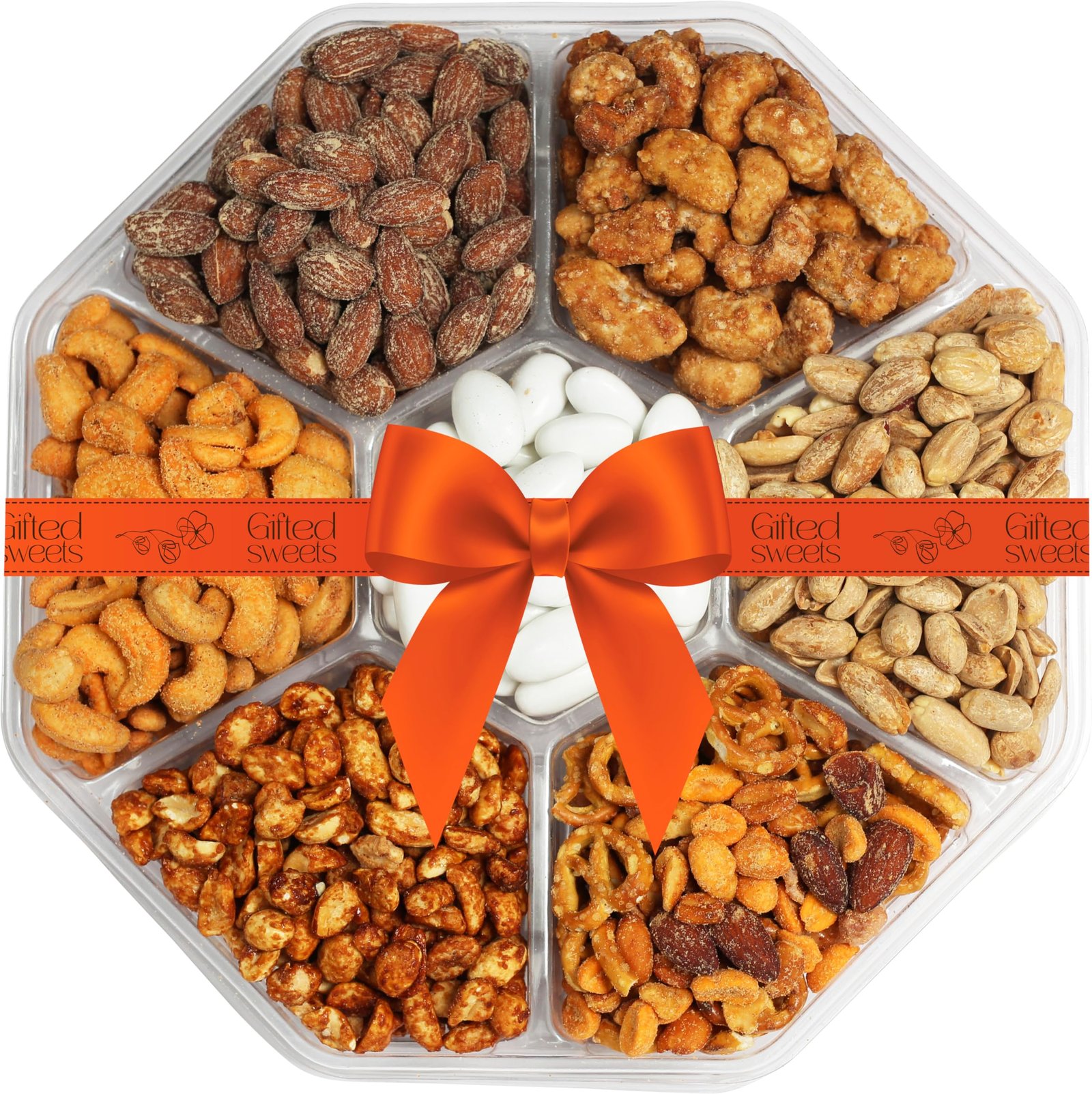 Frutos secos dulces y picantes tostados para fiestas