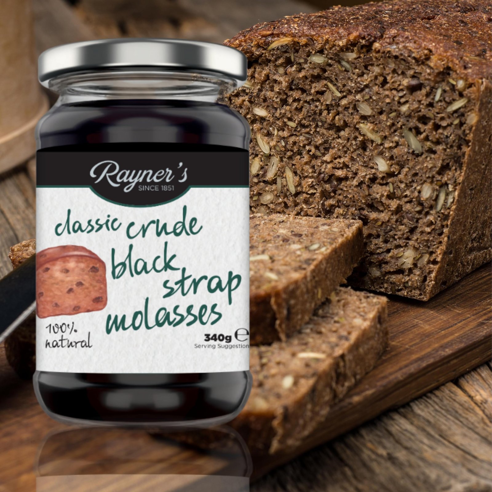 Pan de melaza rápido // Notas sobre cómo hornear con edulcorantes naturales