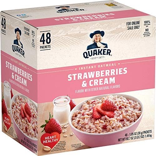 Avena con fresas y crema
