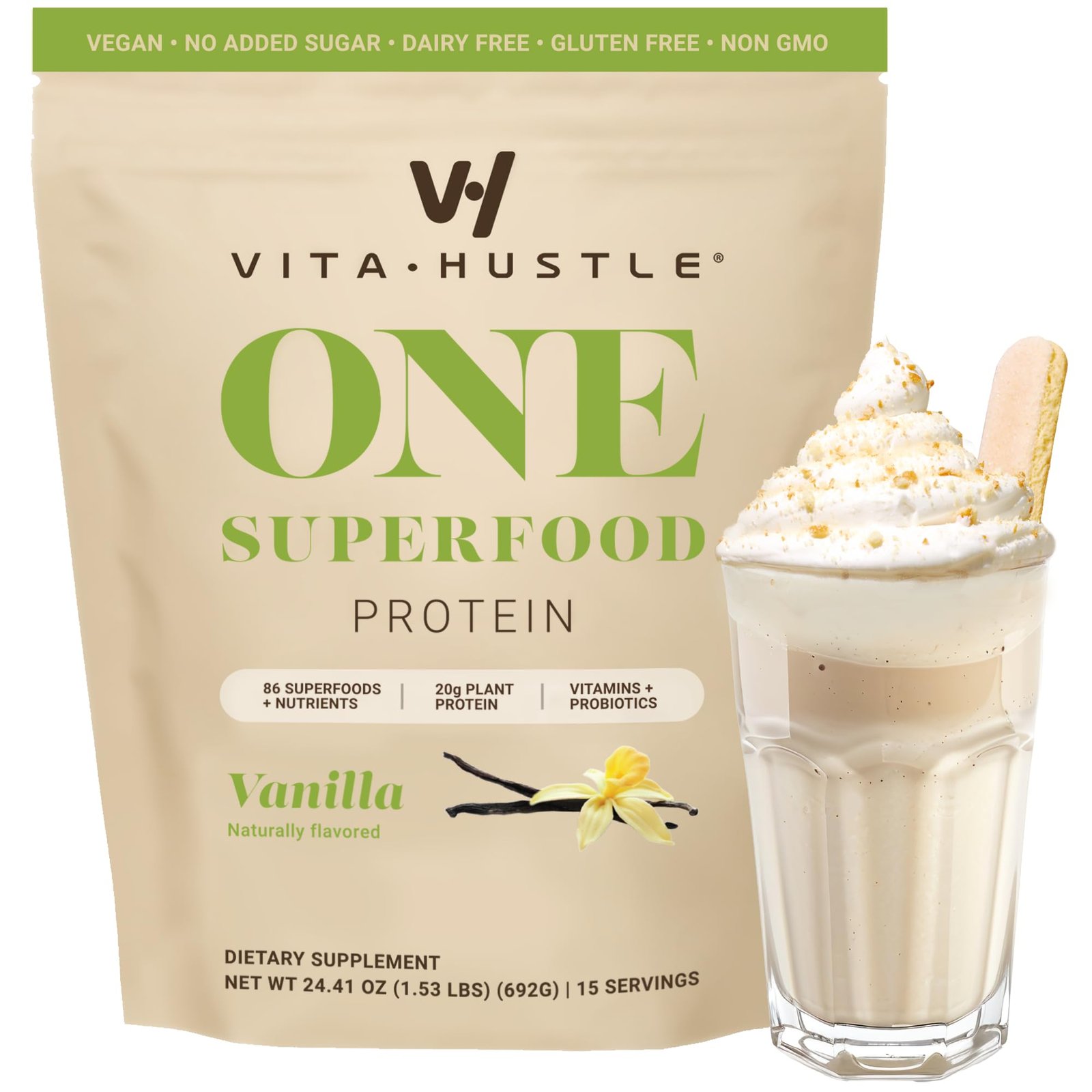 Batido de proteína con superalimentos