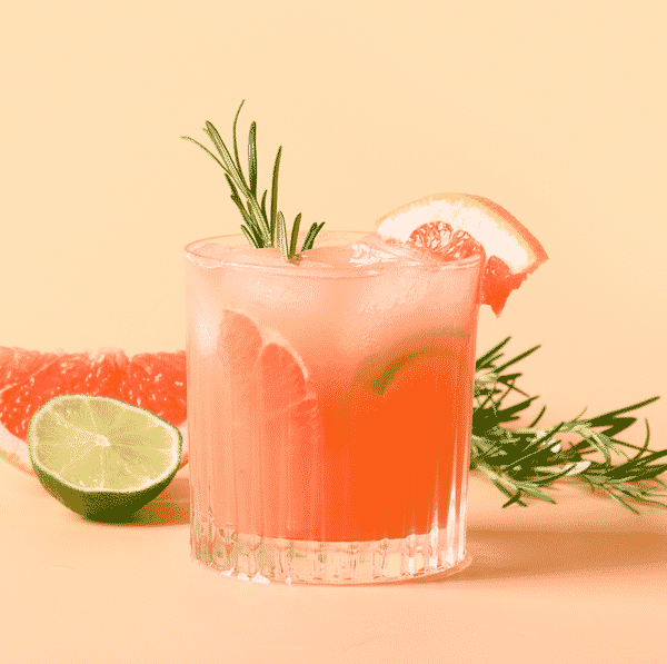 Cóctel de pomelo y paloma
